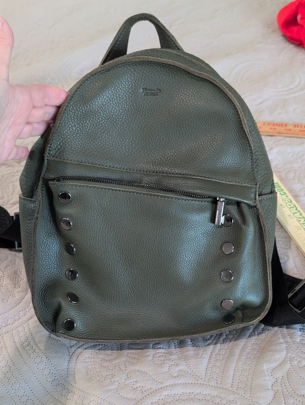 Hammitt Shane Olive Leather Backpack